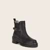 Online Cuadra Urban Black Leather Deer Bootie