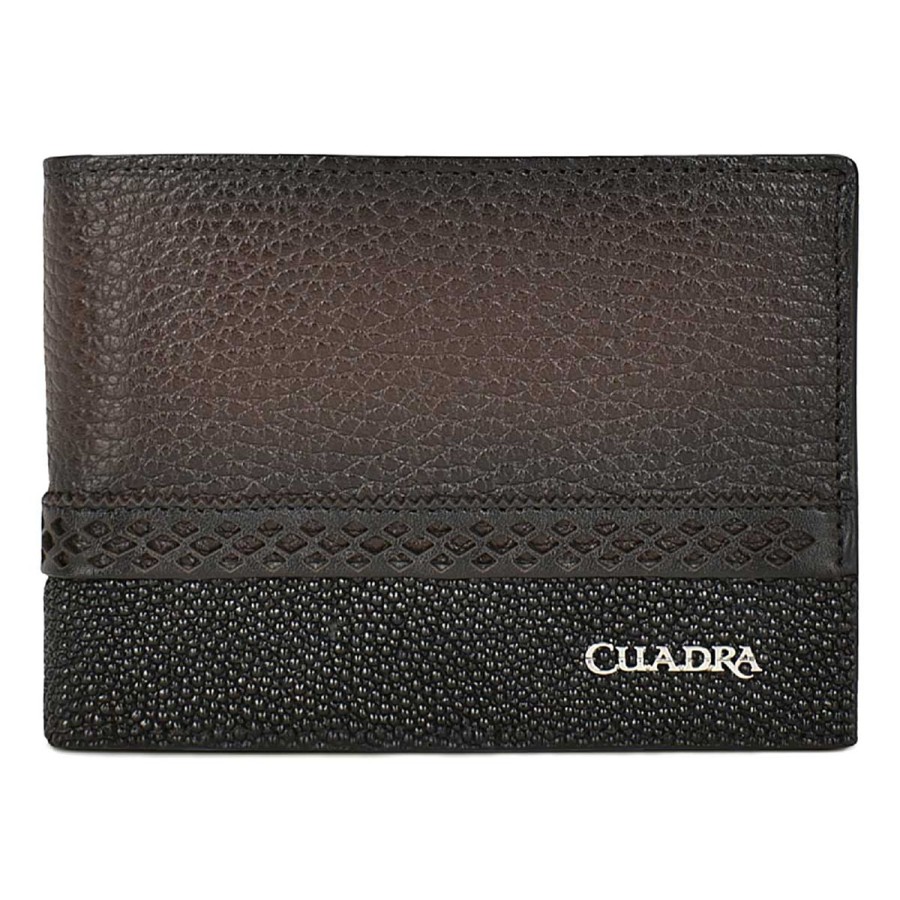 Wholesale Cuadra Handmade Bi-Tone Leather Wallet