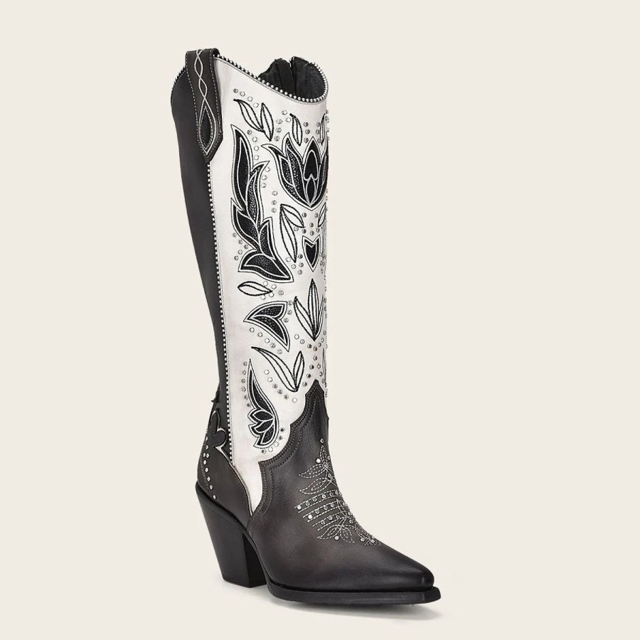 Online Cuadra Handmade Traditional Western Oxford Leather Cowgirl Boot