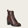 Clearance Cuadra High Heel Urban Brown Leather Bootie