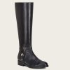 Wholesale Cuadra Hand-Painted Black Leather Riding Boot