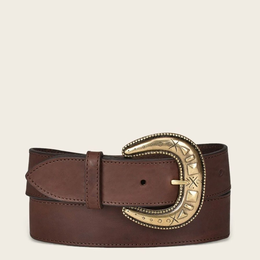 Best Cuadra Casual Brown Leather Cowboy Belt