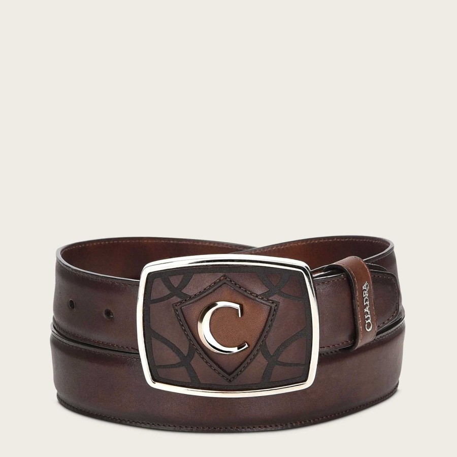 New Cuadra Brown Leather Western Belt