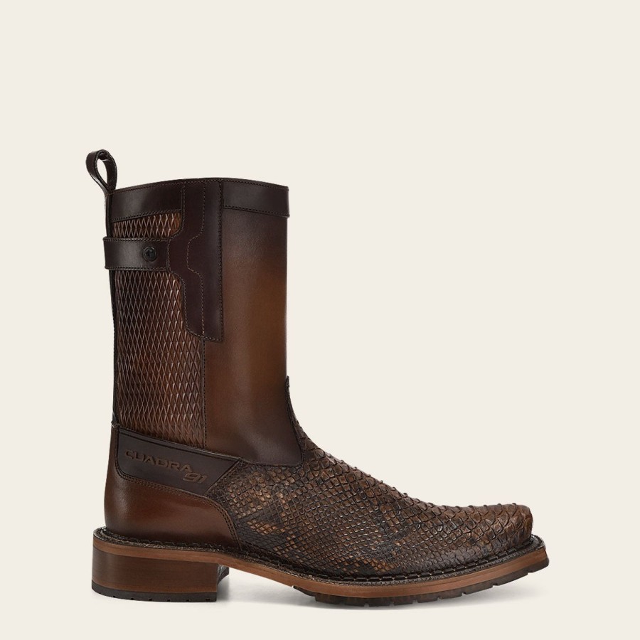 Wholesale Cuadra Handcrafted Honey Exotic Leather Boot