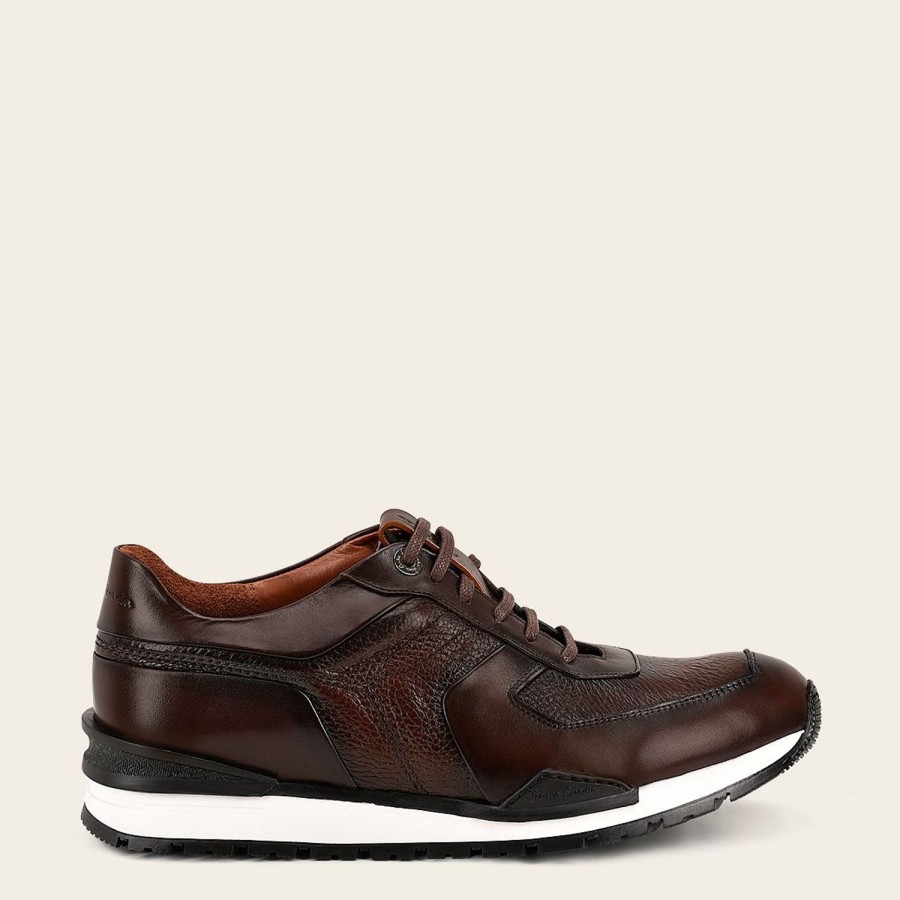 Wholesale Cuadra Brown Deer Leather Sneaker