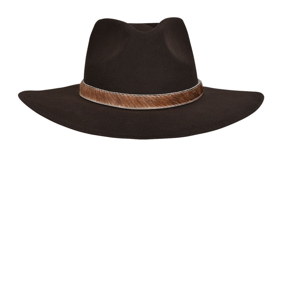 Wholesale Cuadra Brown Wool Hat