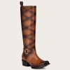 Clearance Cuadra Embroidered Honey Leather Boot