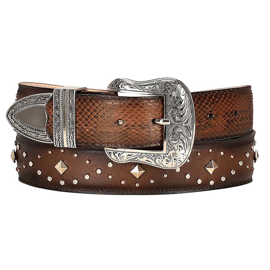 Online Cuadra Handwoven Honey Exotic Leather Cowgirl Belt