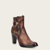 Wholesale Cuadra Genuine Deer Honey Leather Bootie