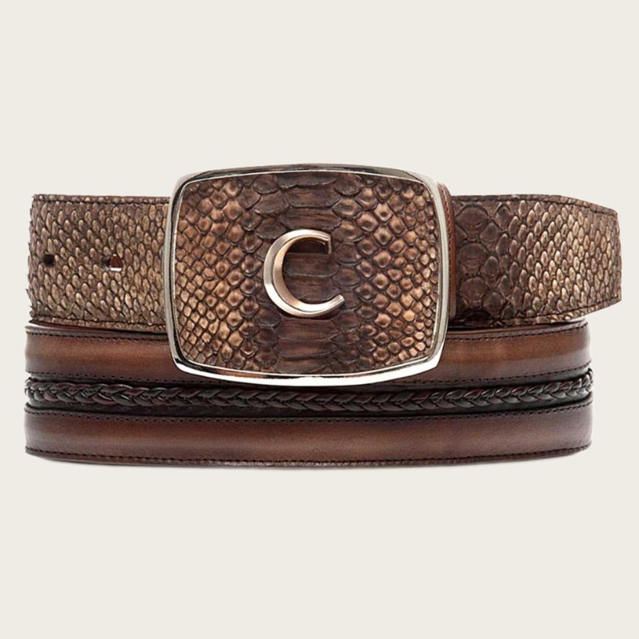 Best Cuadra Brown Exotic Leather Cowboy Belt