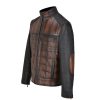 New Cuadra Hand-Shaded Finish Brown Leather Jacket