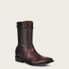 Online Cuadra Ankle Cowboy Boots Hand-Painted In Brown Leather