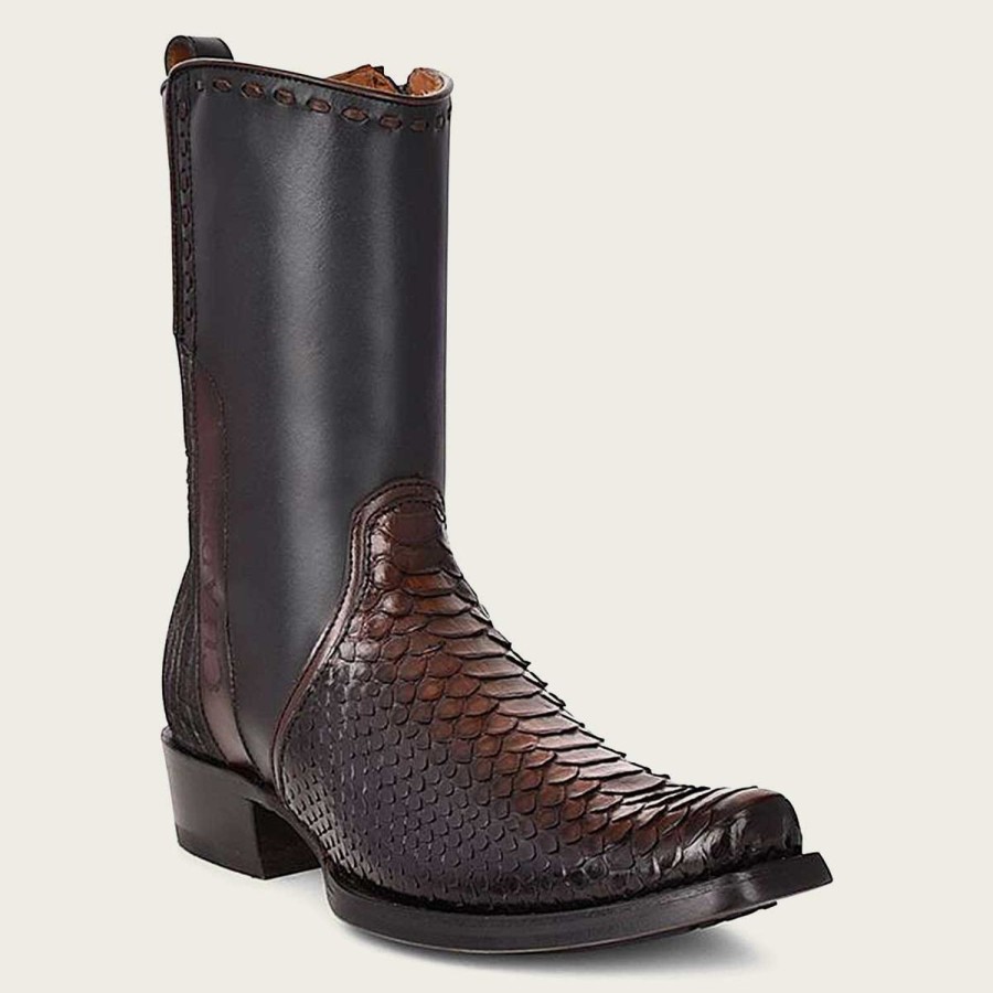 Best Cuadra Handcrafted Brown Python Leather Men'S Boots