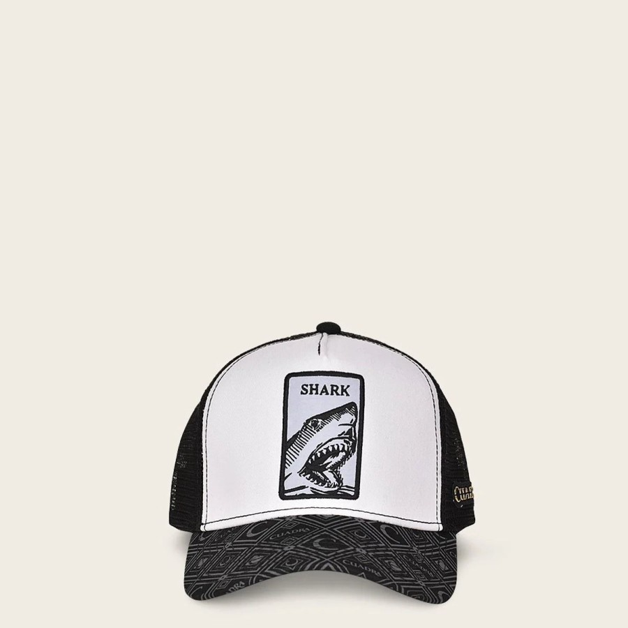 Wholesale Cuadra Grey Snapback Cap With Shark Patch For Men