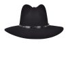 Hot Cuadra Outdoor Safari Black Hat With Leather Belt