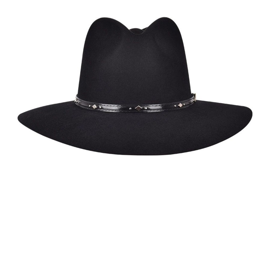 Hot Cuadra Outdoor Safari Black Hat With Leather Belt