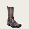 Online Cuadra Engraved Grey Oxford Cowboy Boots For Men