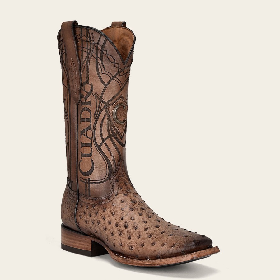 Wholesale Cuadra Engraved Honey Exotic Leather Boot