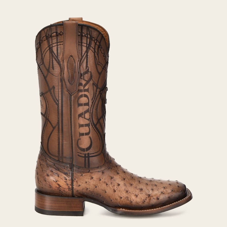 Wholesale Cuadra Engraved Honey Exotic Leather Boot