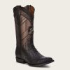 Best Cuadra Engraved Ostrich Leather Western Boot