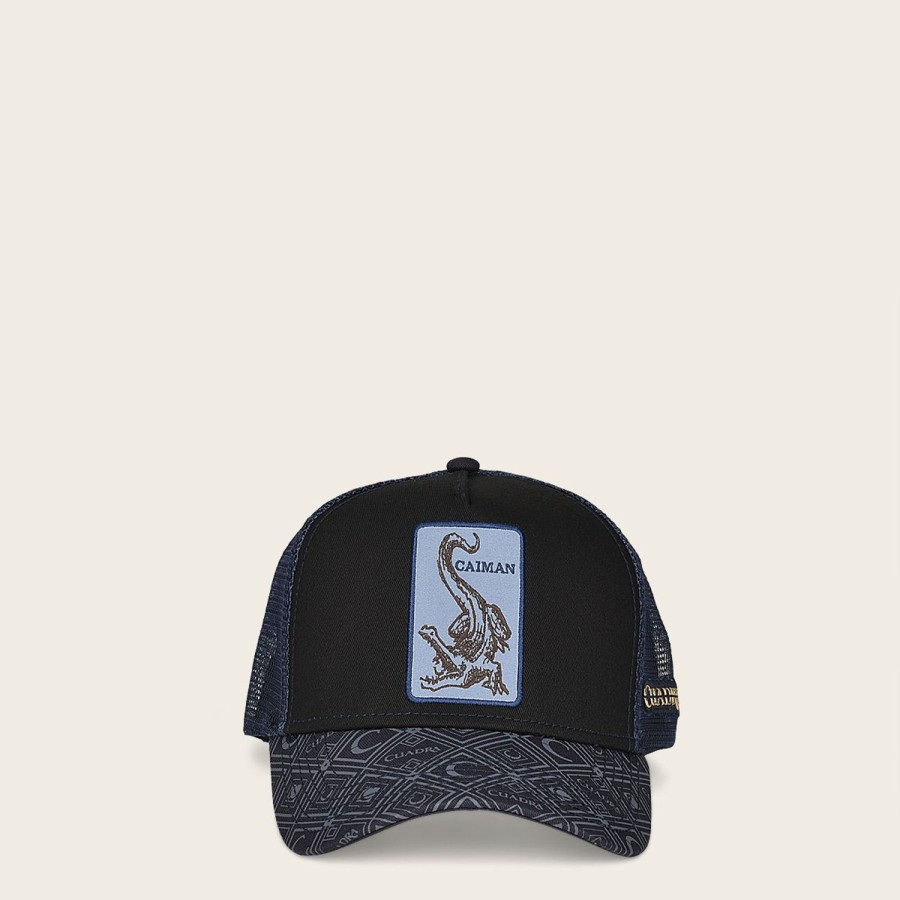 Wholesale Cuadra Blue Snapback Cap With Alligator Patch