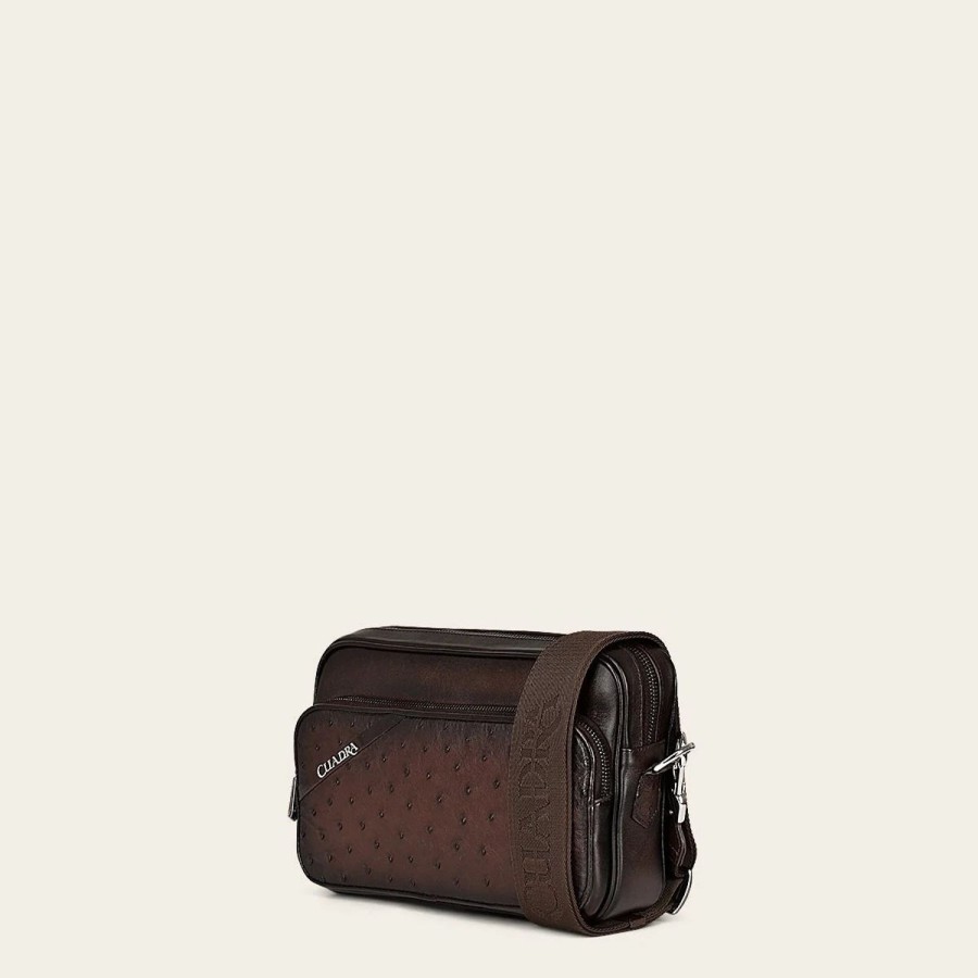 Hot Cuadra Dark Brown Exotic Leather Shoulder Bag