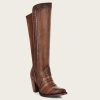 New Cuadra Handwoven Brown Leather Boot