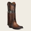 Online Cuadra Brown Fringed Cowboy Boot