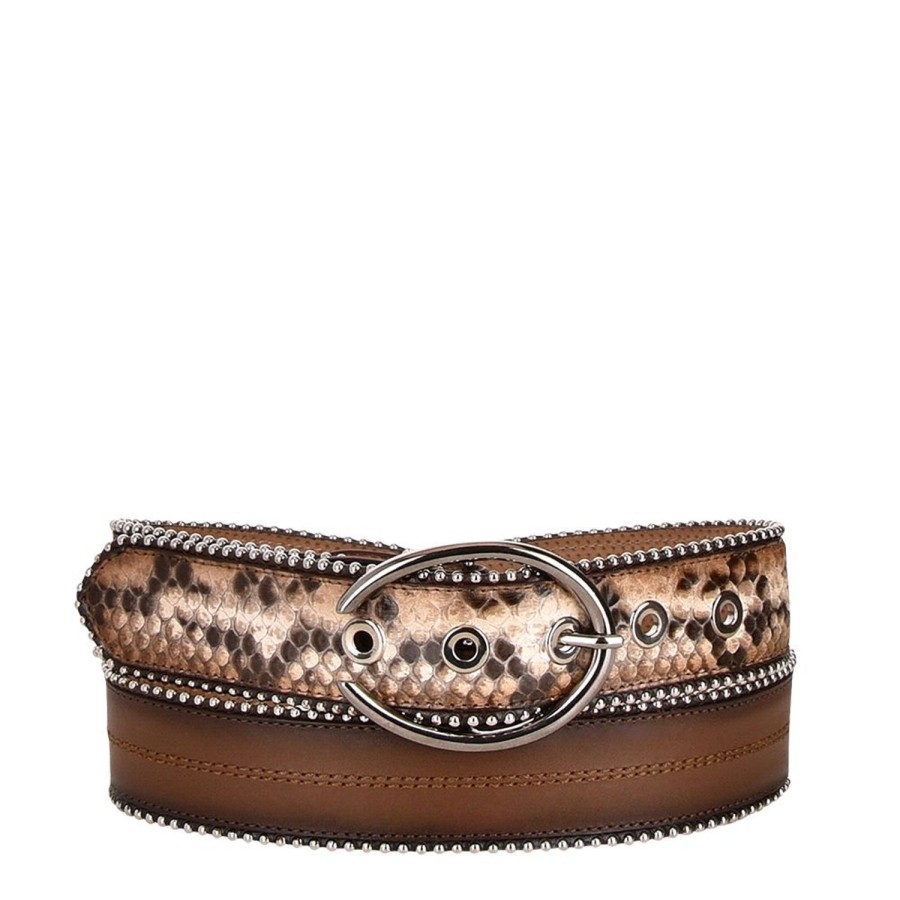 Wholesale Cuadra Exotic Honey Leather Belt