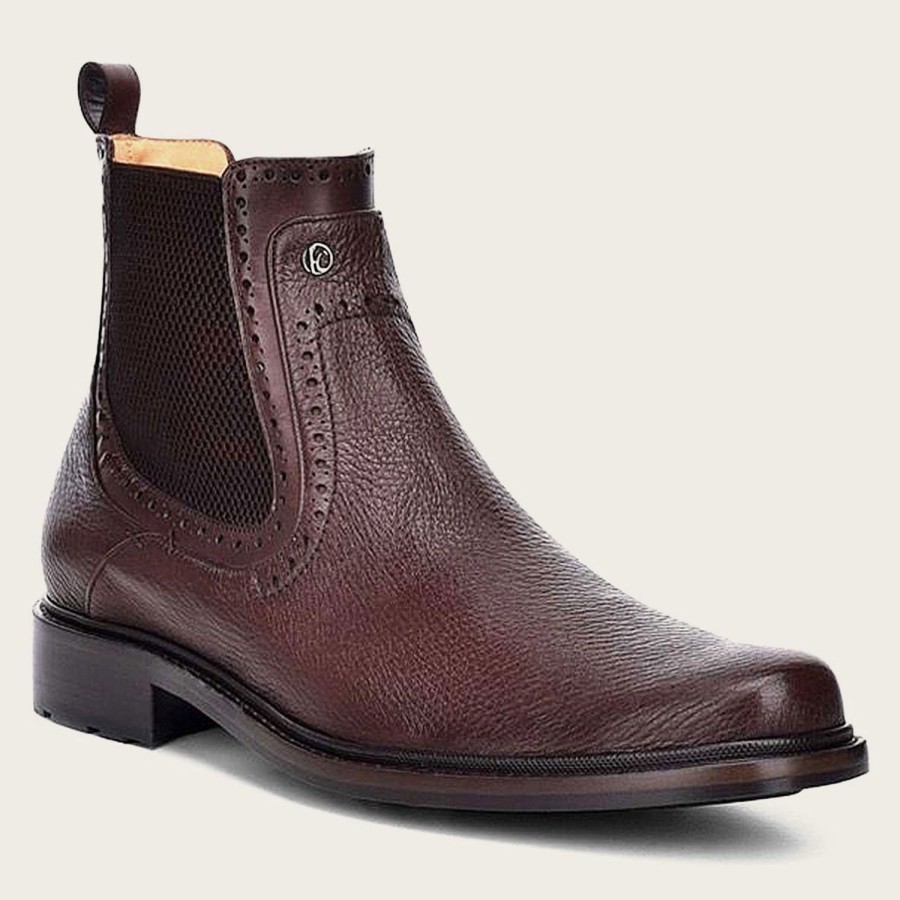 Best Cuadra Brown Deer Leather Chelsea Boots By Franco Cuadra