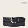 Best Cuadra Casual Blue Exotic Leather Belt With Gradient Color Finish