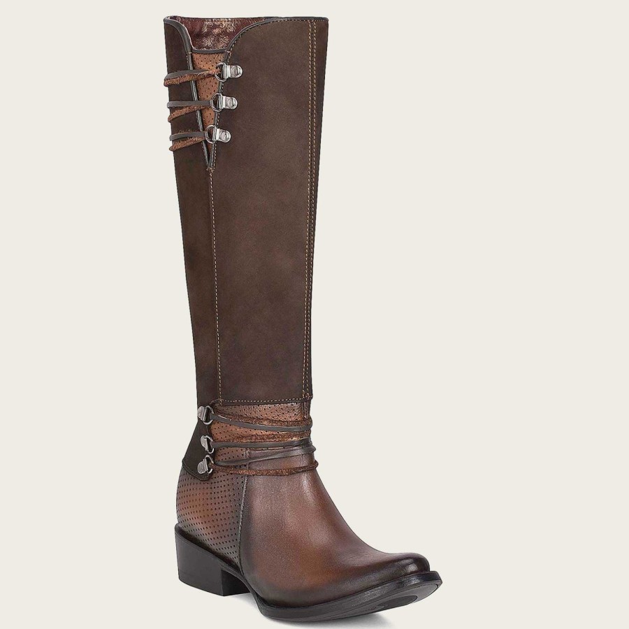 Hot Cuadra Brown Boot With Suede Tube