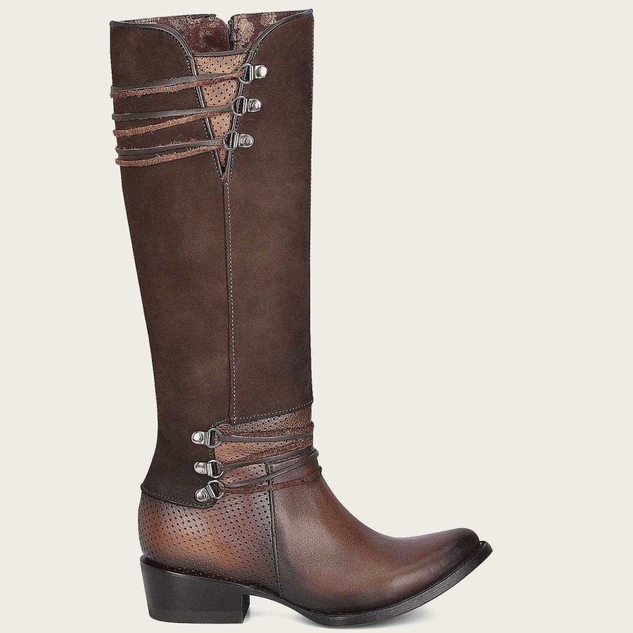 Hot Cuadra Brown Boot With Suede Tube