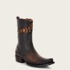 Wholesale Cuadra Mens Brown Leather Boots With Engraved Detail