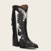 Clearance Cuadra Black Exotic Leather Western Style Boot