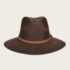 Best Cuadra Chocolate Brown Safari Wool Hat With Leather Headband