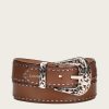 Online Cuadra Handwoven Honey Leather Belt With Metallic Buckle