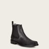 Clearance Cuadra Black Deer Leather Chelsea Boots By Franco Cuadra